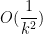 O(\frac{1}{k^2})